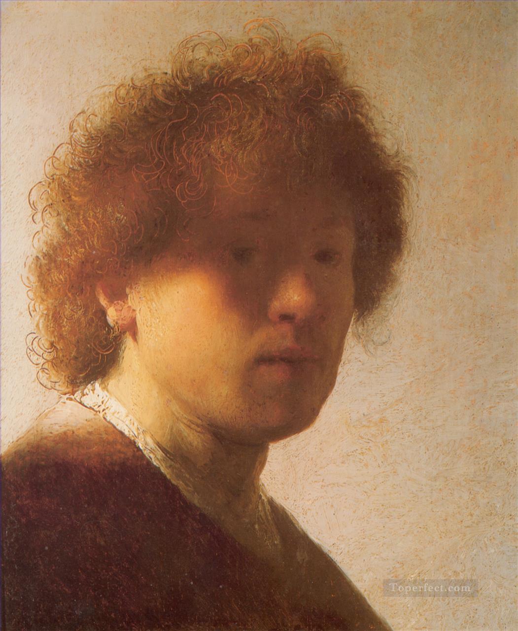 Autorretrato 1628 Rembrandt Pintura al óleo